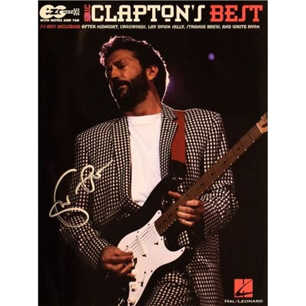 Eric Clapton signed music book