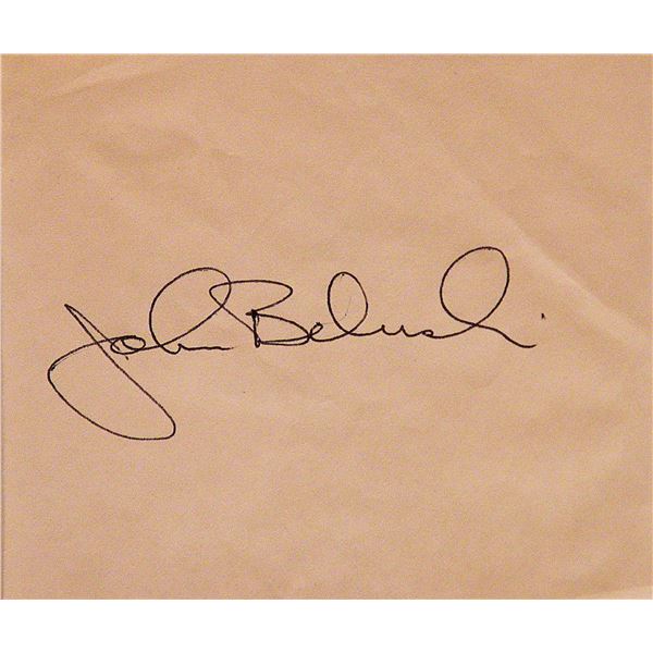 John Belushi signature slip