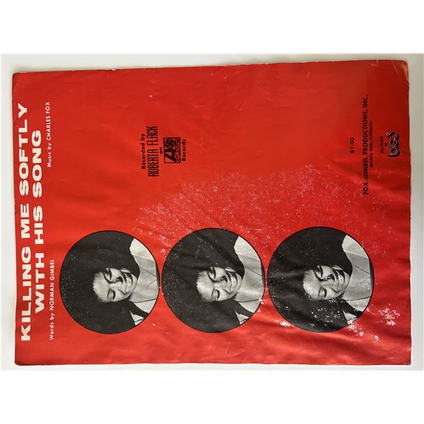 Roberta Flack Killing Me Softly with His Song music book