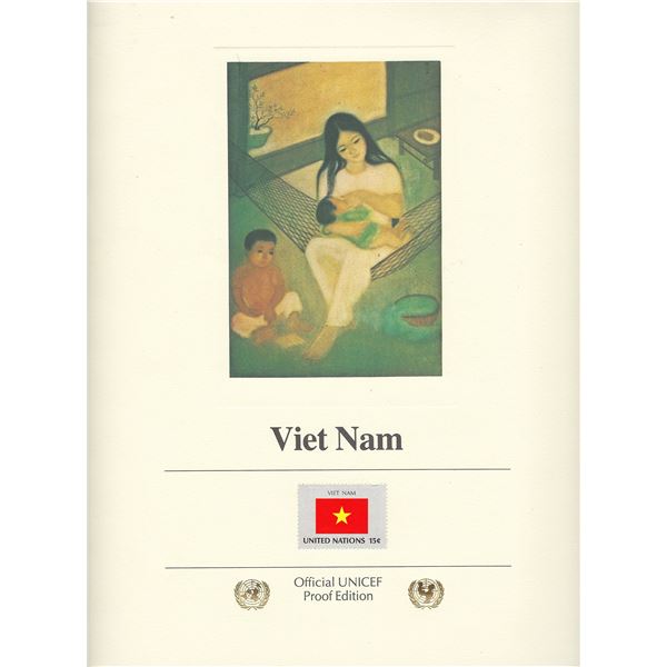 Viet Nam Official UNICEF Proof Edition Stamp