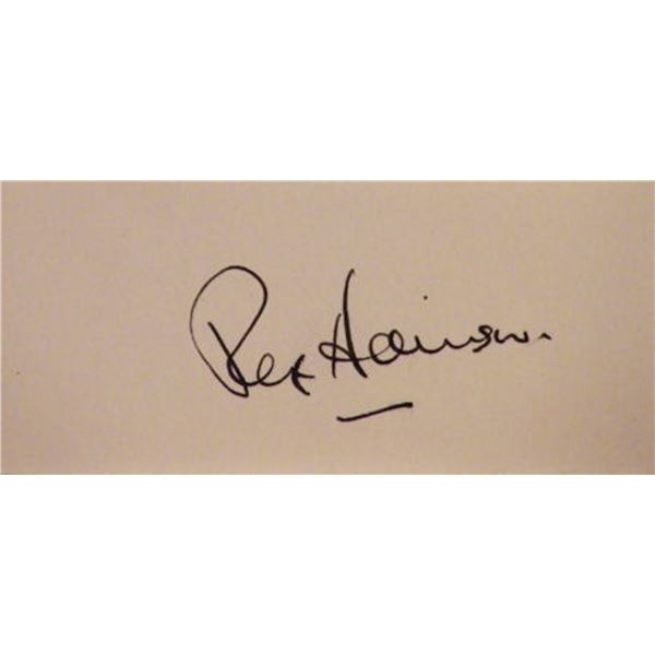 French Without Tears Rex Harrison signature slip