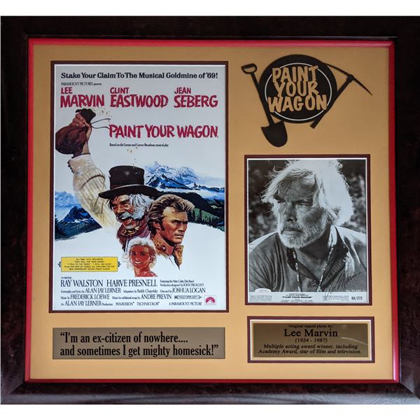 Lee Marvin Paint Your Wagon signed photo collage