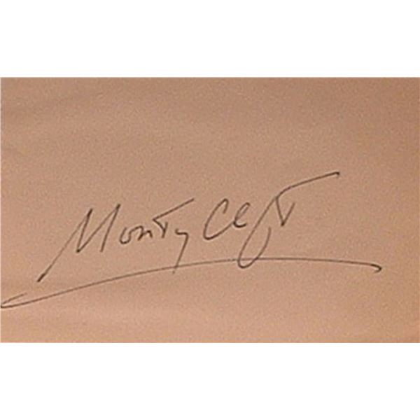 Montgomery Clift signature slip