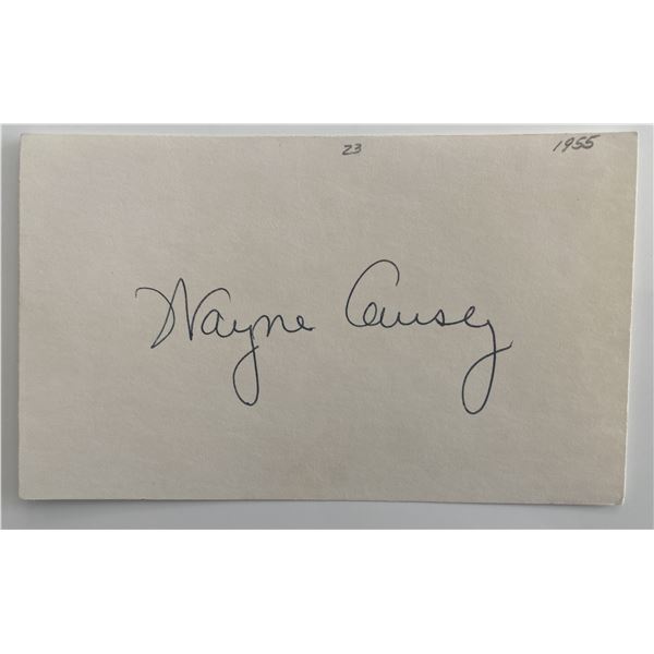 Baseball player Wayne Causey original signature