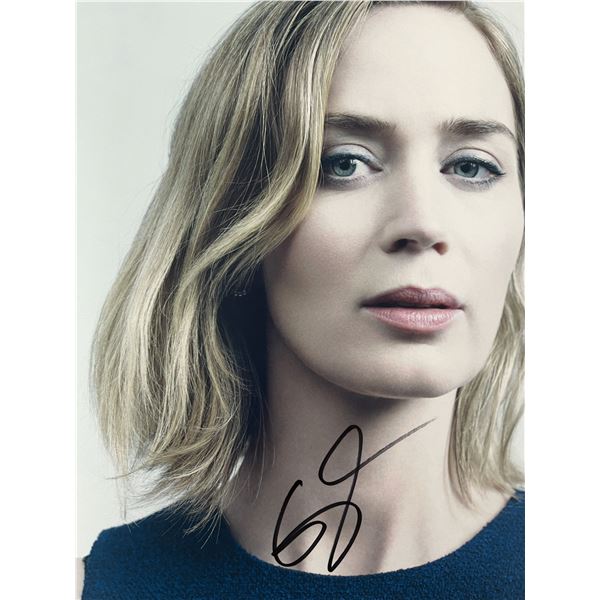 Emily Blunt signed photo