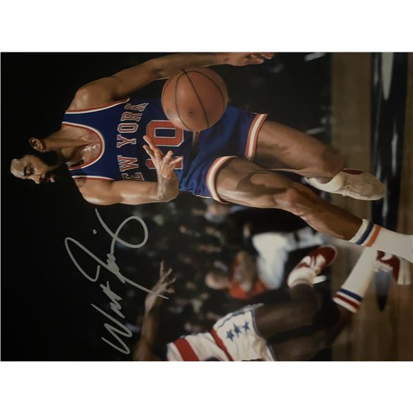 NY Knicks Walt Frazier signed photo