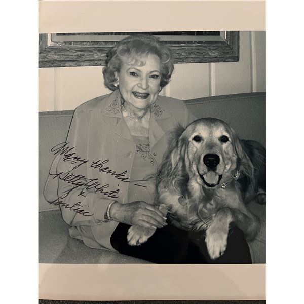 Betty White signed photo
