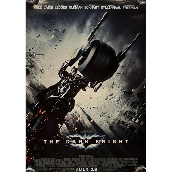 Batman The Dark Knight 2008 original teaser double-sided movie poster