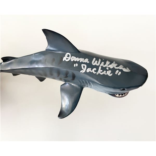 Jaws 2 Donna Wilkes signed shark. JSA