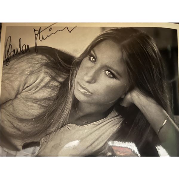 Barbra Streisand signed photo