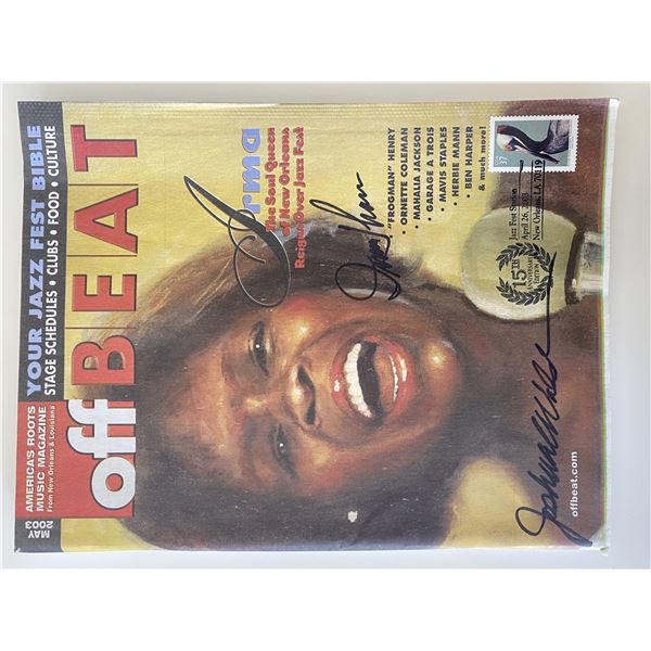 Irma Thomas and Joshua Walsh signed magazine