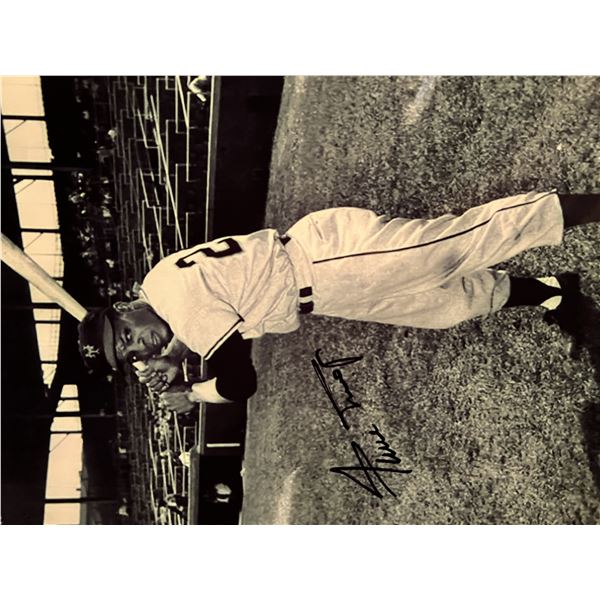 Willie Mays signed photo