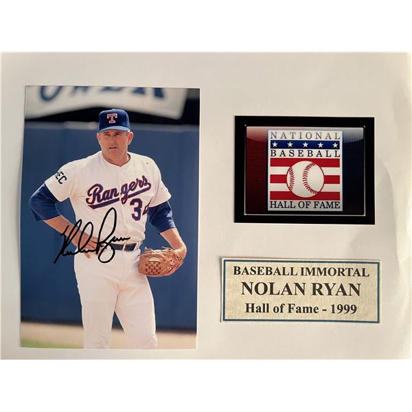 Nolan Ryan signed photo