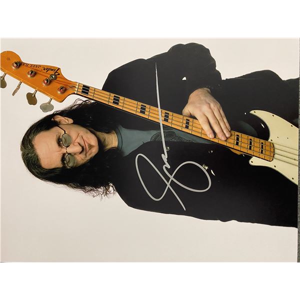 Rush Geddy Lee signed photo. GFA Authenticated