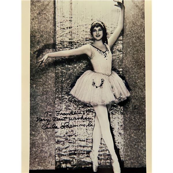 Carla Laemmle signed photo