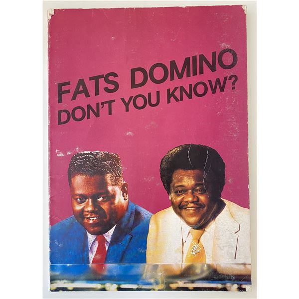 Fats Domino signed Don't You Know booklet