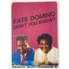 Image 1 : Fats Domino signed Don't You Know booklet