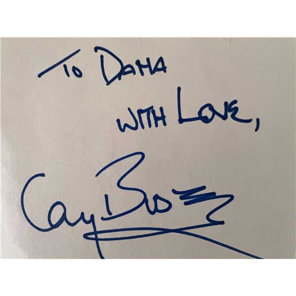 Actor Gary Busey autograph