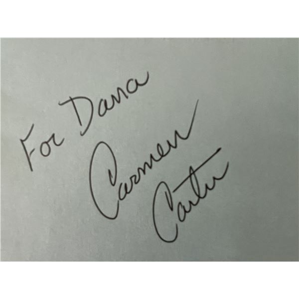 Star Trek writer Carmen Carter autograph