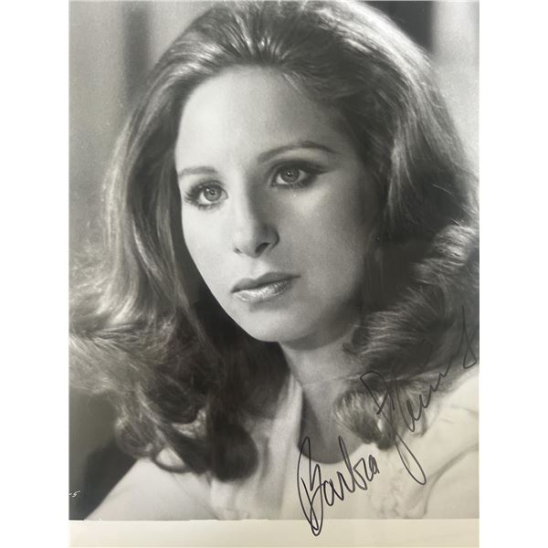 Barbra Streisand signed photo. GFA Authenticated