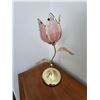 Image 1 : Rose Colored Flower Touch Lamp