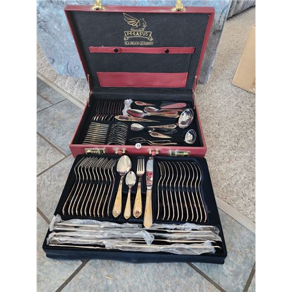 Pegasus Solingen Germany Stainless Steel Cutlery Set for 12