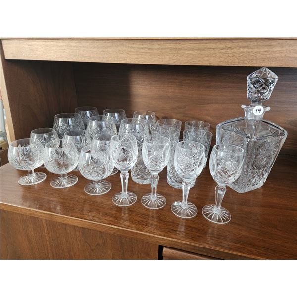 Crystal Glasses & Decanter