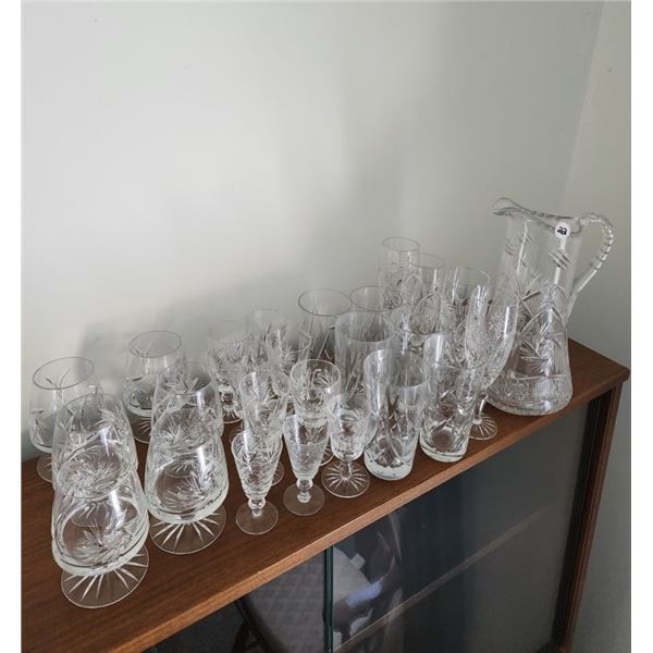 Crystal Glasses & Decanter