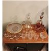 Image 1 : Stunning Wine Decanters with Matching Glasses, Large Bowl & Small Bowl