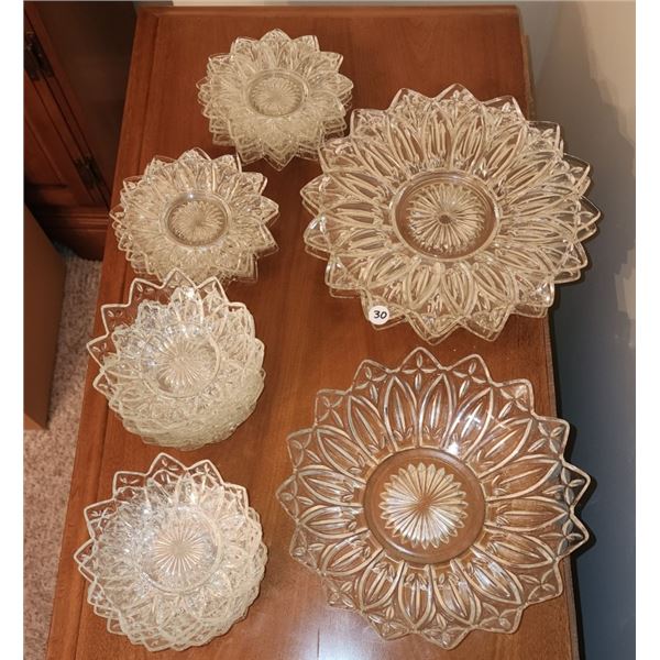 Vintage Clear Pressed Glass Collection