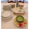 Image 1 : Green Leaf, Floral Bowls & Plates