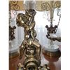 Image 3 : Pair of Cherub Antique Lamps with glass & marble base & Antique Scale