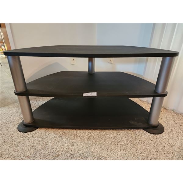 Black & Silver Television Stand