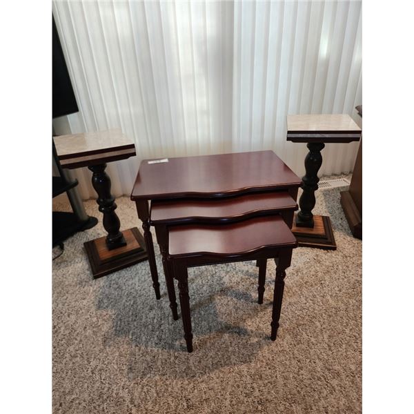 Nesting Tables & Pedestal Stands
