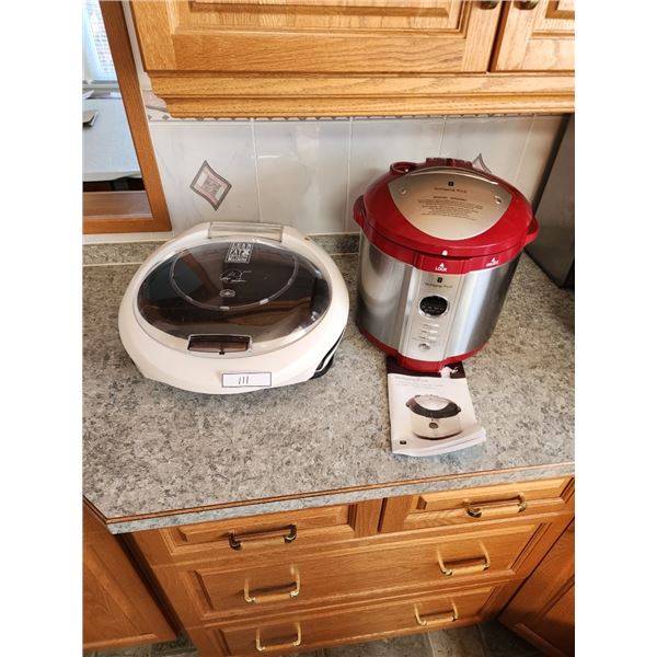 George Foreman Grill NEW, Wolfgang Puck Electronic Pressure Cooker 7 Quart NEW