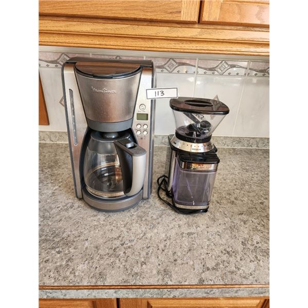 Moulinex Coffee Maker, Cuisinart Supreme Grind Coffee Grinder NEW