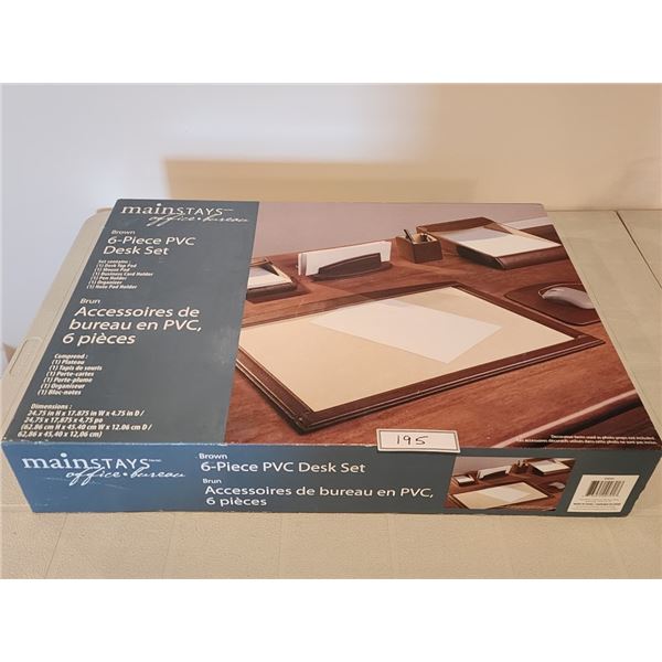 Brand New Mainstays 6 Piece Desk Set