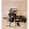 Image 1 : Black & Decker Coffee Pot, Rival Electric Skillet, Donvier Frozen Dessert Maker, Clock