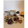 Image 1 : Medala Pottery, Brown Jug, Pottery Mugs, Sugar Bowl, Salt & Pepper, Creamer