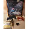 Image 2 : Clock, Lamp, Pictures, Pen Holder, Soap Stone Beaver, Black Bear Figurine, World Globe