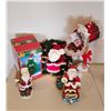 Image 2 : Douglas Fir Talking Tree, Mailbox, Light up Santa Wreath, 2 Santa Figurines
