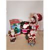 Image 3 : Douglas Fir Talking Tree, Mailbox, Light up Santa Wreath, 2 Santa Figurines