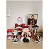 Image 3 : Tin Can Santa, Santa Mugs, Candle Lamp (NEW), Santa Shelf Sitter with Toolbox, Santa Outlet Holder