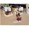 Image 3 : Christmas Scene Tealight Holder, Figurines, Santa tealight holder, Vase, Silverplated candle holders