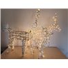 Image 3 : Set of 3 Outdoor Reindeers that Light Up & one Reindeer turns its head