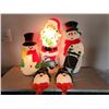 Image 1 : RARE Vintage Blowmold Outdoor Christmas Displays - All light up