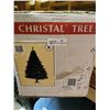 Image 1 : 7'5" Christal Artificial Christmas Tree,  Martha Stewart Rotating Tree Stand & Tree Skirt