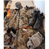 Image 2 : Hunting Camo Tarp, XL Camo Vest, Mens Size 10 Camo Thermal Lite Boots, Hat Binoculars, Gloves