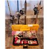 Image 1 : 4 Fishing Rods & Tackle Box