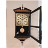 Image 4 : RARE Vintage Majesty Clock, 2 Antique Hurricane Lanterns, Stereo Stand